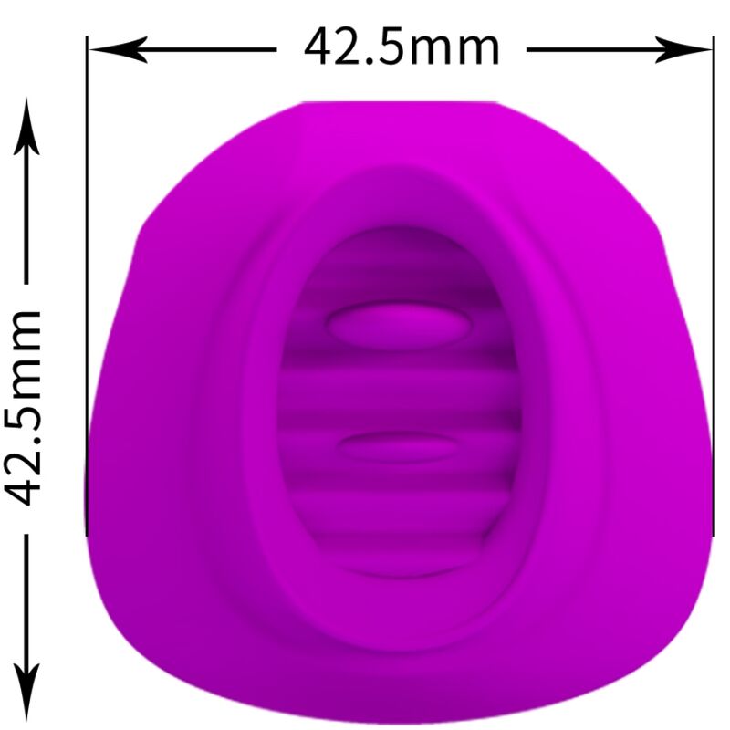 PRETTY LOVE - ESTELLE TONGUE CLITORIS STIMULATOR 12 VIBRATIONS PURPLE - My naughty haven #