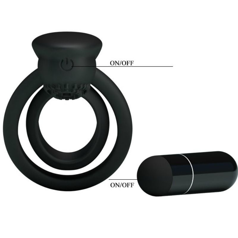 PRETTY LOVE - ESTHER VIBRATING RING WITH STIMULATOR - My naughty haven #