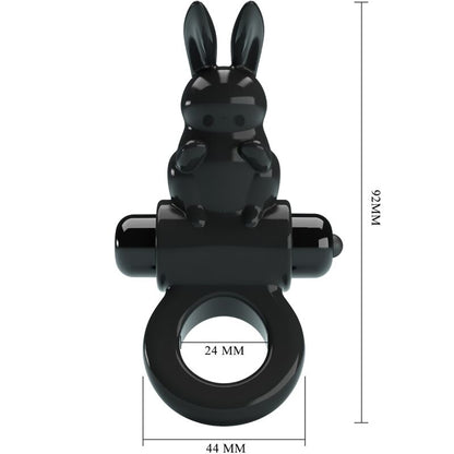 PRETTY LOVE - EXCITING RING RABBIT VIBRATOR RING 10 VIBRATIONS BLACK - My naughty haven #