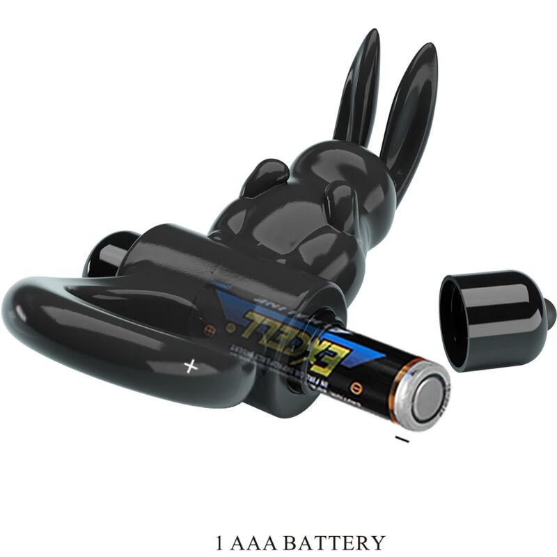 PRETTY LOVE - EXCITING RING RABBIT VIBRATOR RING 10 VIBRATIONS BLACK - My naughty haven #