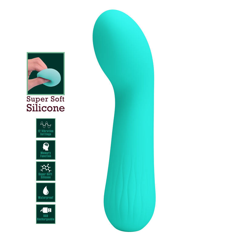 PRETTY LOVE - FAUN RECHARGEABLE VIBRATOR AQUA GREEN - My naughty haven #
