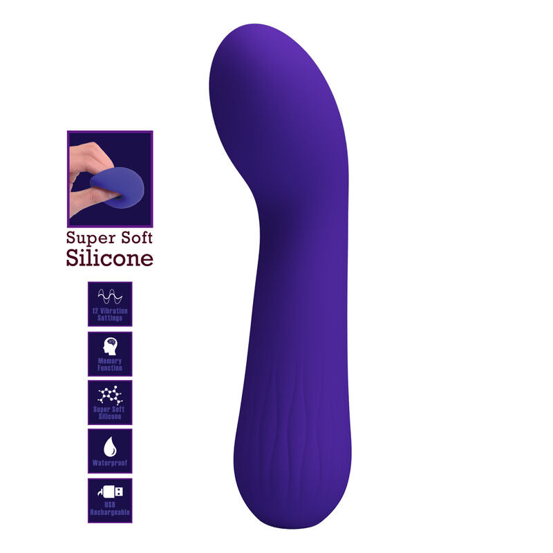 PRETTY LOVE - FAUN RECHARGEABLE VIBRATOR PURPLE - My naughty haven #