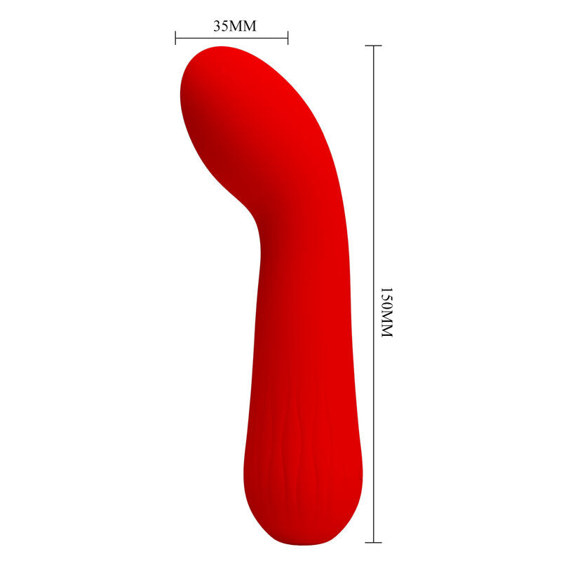 PRETTY LOVE - FAUN RECHARGEABLE VIBRATOR RED - My naughty haven #