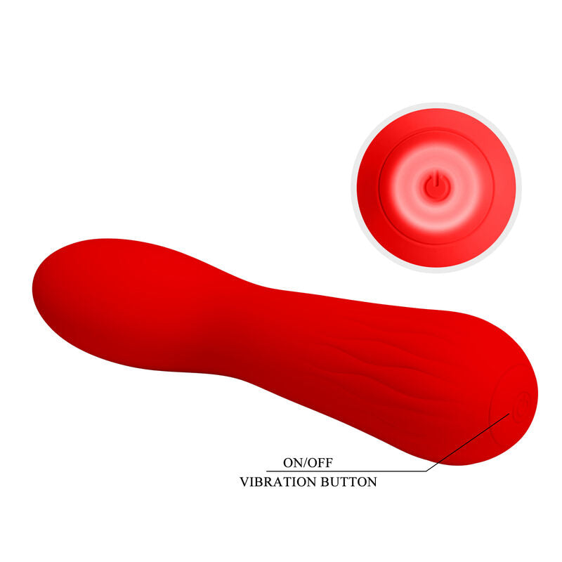 PRETTY LOVE - FAUN RECHARGEABLE VIBRATOR RED - My naughty haven #