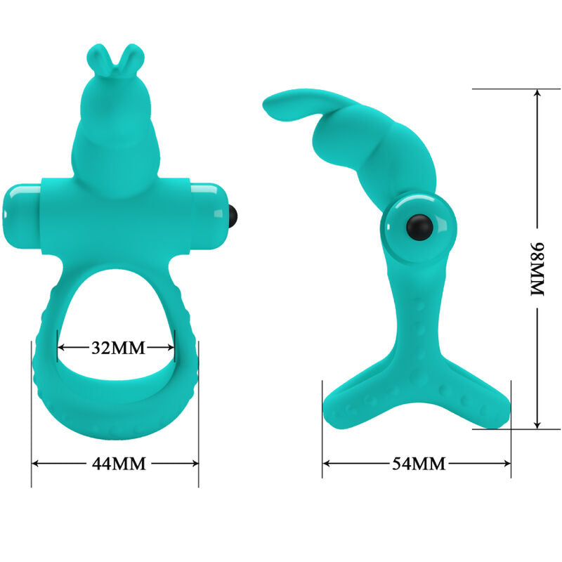 PRETTY LOVE - FIGGY GREEN RABBIT VIBRATOR RING - My naughty haven #