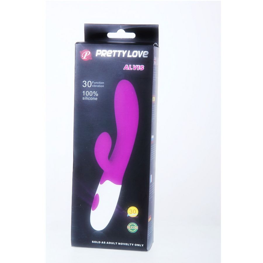 PRETTY LOVE - FLIRTATION ALVIS VIBRATOR WITH CLITORIS STIMULATOR - My naughty haven #
