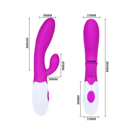 PRETTY LOVE - FLIRTATION ALVIS VIBRATOR WITH CLITORIS STIMULATOR - My naughty haven #