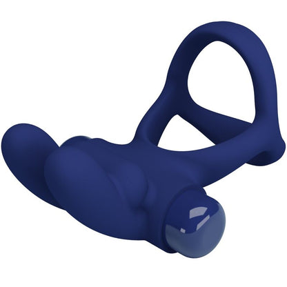 PRETTY LOVE - FRANCISCO DOUBLE VIBRATING RING RABBIT BLUE - My naughty haven #