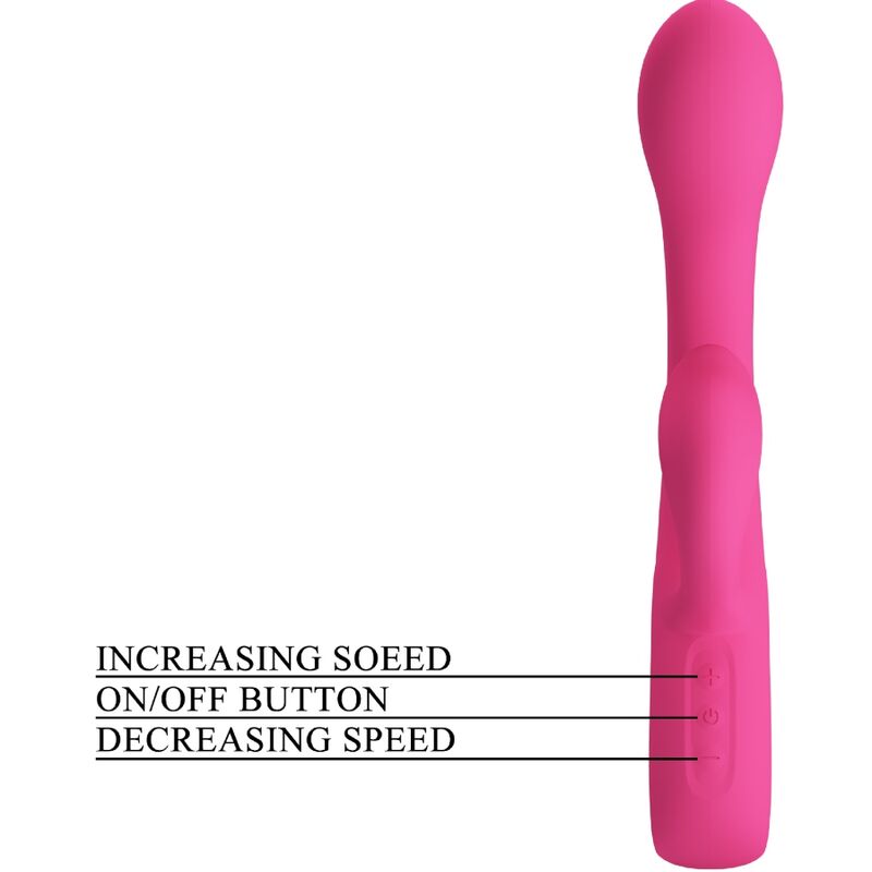 PRETTY LOVE - FRITZ RABBIT VIBRATOR 12 VIBRATIONS PINK - My naughty haven #