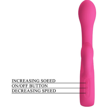 PRETTY LOVE - FRITZ RABBIT VIBRATOR 12 VIBRATIONS PINK - My naughty haven #