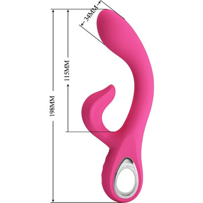 PRETTY LOVE - FRITZ RABBIT VIBRATOR 12 VIBRATIONS PINK - My naughty haven #