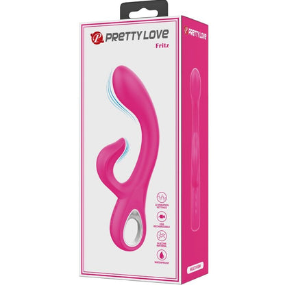 PRETTY LOVE - FRITZ RABBIT VIBRATOR 12 VIBRATIONS PINK - My naughty haven #