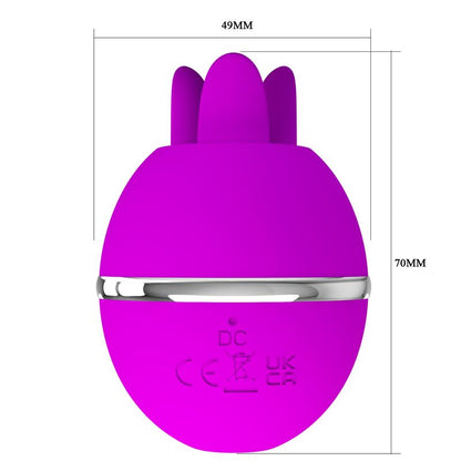 PRETTY LOVE - GEMINI BALL PURPLE ROUND SILICONE VIBRATOR - My naughty haven #