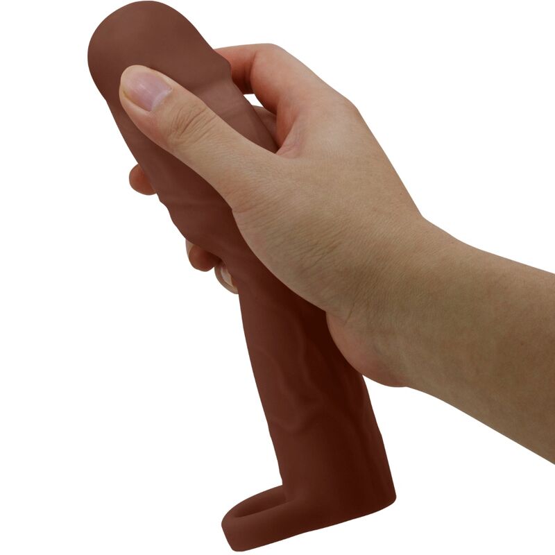 PRETTY LOVE - GERD PENIS SLEEVE WITH 7.6 CM EXTENSION MULATTO - My naughty haven #
