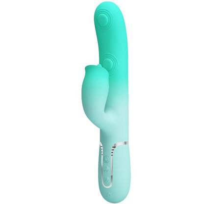 PRETTY LOVE - GIGI MULTIFUNCTION RABBIT VIBRATOR AQUA GREEN - My naughty haven #