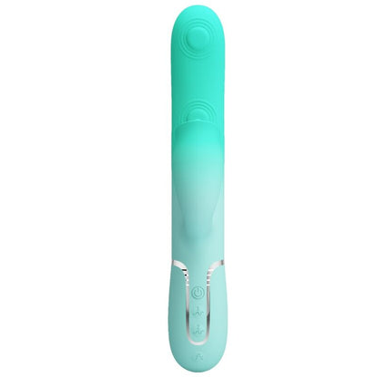 PRETTY LOVE - GIGI MULTIFUNCTION RABBIT VIBRATOR AQUA GREEN - My naughty haven #