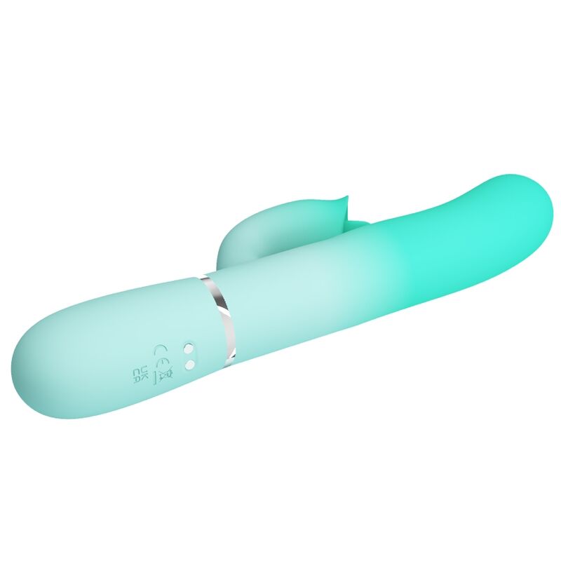 PRETTY LOVE - GIGI MULTIFUNCTION RABBIT VIBRATOR AQUA GREEN - My naughty haven #