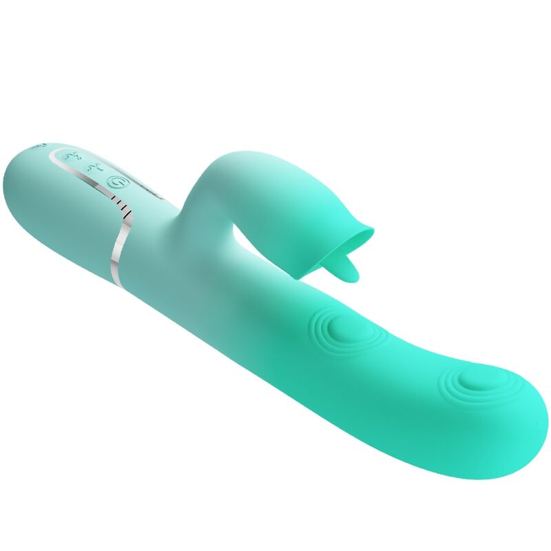 PRETTY LOVE - GIGI MULTIFUNCTION RABBIT VIBRATOR AQUA GREEN - My naughty haven #