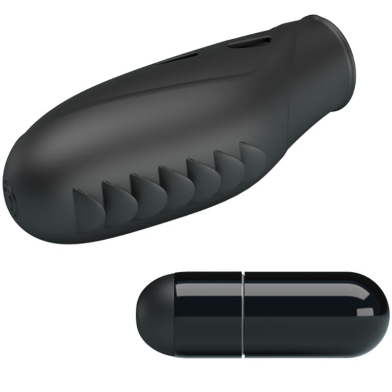 PRETTY LOVE - GILO SILICONE FINGER VIBRATOR BLACK - My naughty haven #