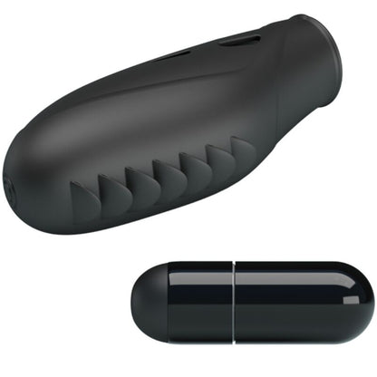 PRETTY LOVE - GILO SILICONE FINGER VIBRATOR BLACK - My naughty haven #