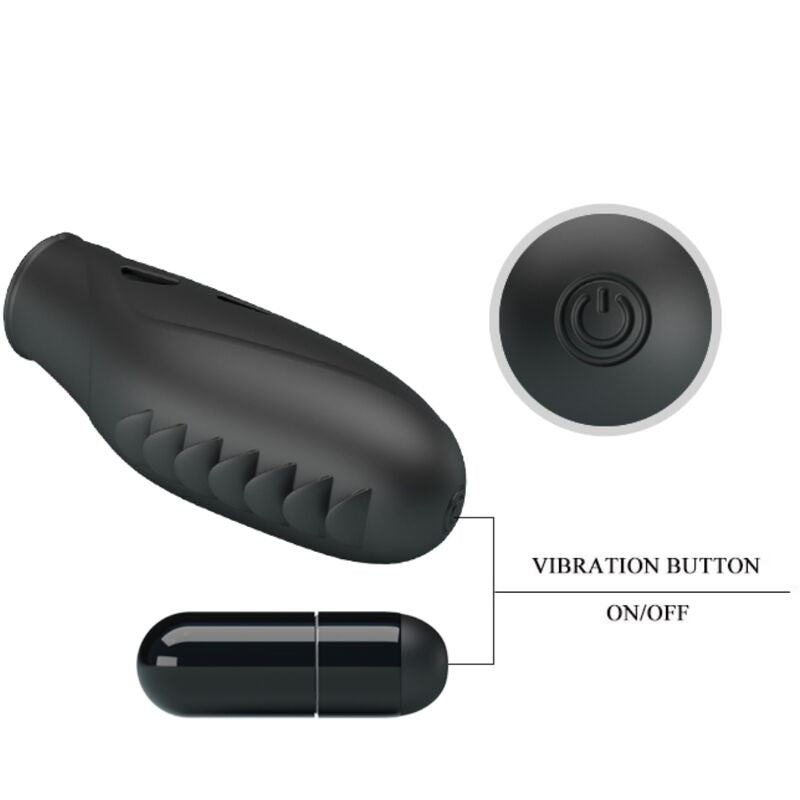 PRETTY LOVE - GILO SILICONE FINGER VIBRATOR BLACK - My naughty haven #
