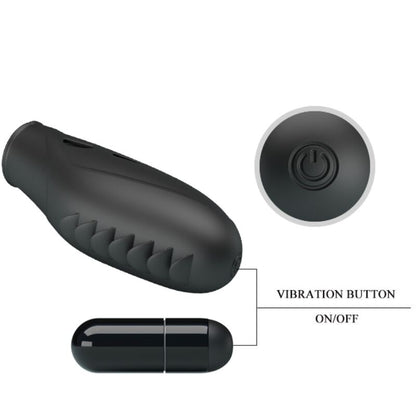 PRETTY LOVE - GILO SILICONE FINGER VIBRATOR BLACK - My naughty haven #