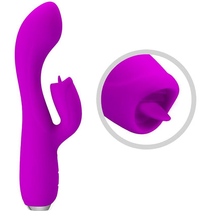PRETTY LOVE - GLORIA RECHARGEABLE RABBIT VIBRATOR-WATERPROOF PURPLE - My naughty haven #
