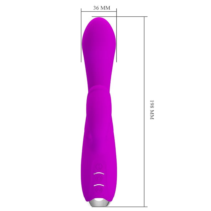 PRETTY LOVE - GLORIA RECHARGEABLE RABBIT VIBRATOR-WATERPROOF PURPLE - My naughty haven #
