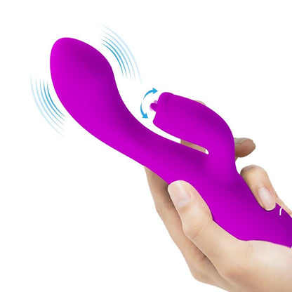 PRETTY LOVE - GLORIA RECHARGEABLE RABBIT VIBRATOR-WATERPROOF PURPLE - My naughty haven #