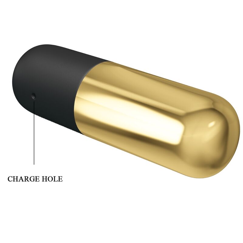 PRETTY LOVE - GOLDEN RECHARGEABLE BULLET VIBRATOR - My naughty haven #