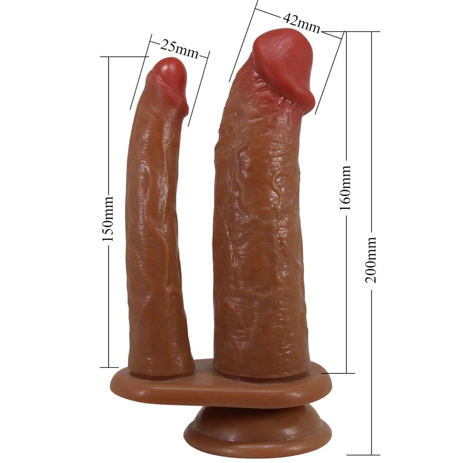 PRETTY LOVE - GORAN DOUBLE DILDO REALISTIC NATURAL MULATO - My naughty haven #
