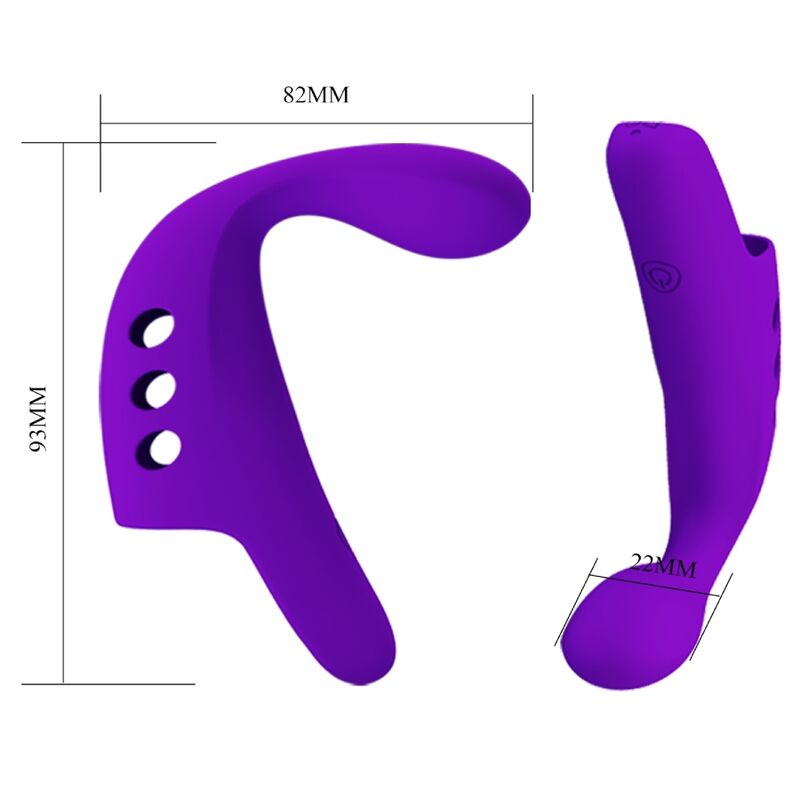 PRETTY LOVE - GORGON PURPLE RECHARGEABLE FINGER VIBRATOR - My naughty haven #