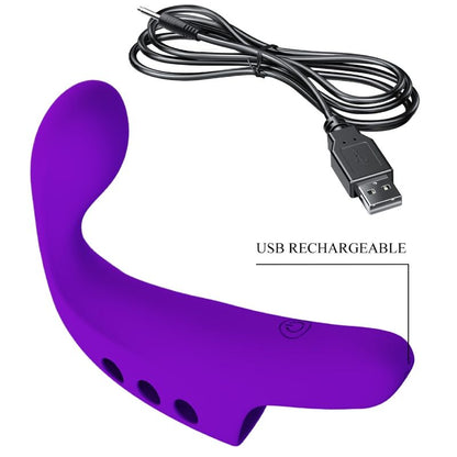PRETTY LOVE - GORGON PURPLE RECHARGEABLE FINGER VIBRATOR - My naughty haven #