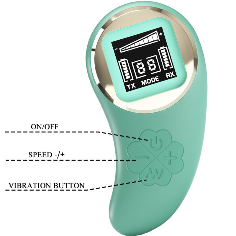 PRETTY LOVE - GREEN REMOTE CONTROL VIBRATING EGG MINE - My naughty haven #