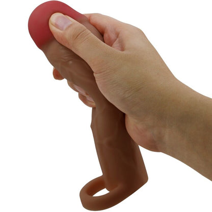 PRETTY LOVE - HANI PENIS SLEEVE WITH 5 CM EXTENSION MULATTO - My naughty haven #