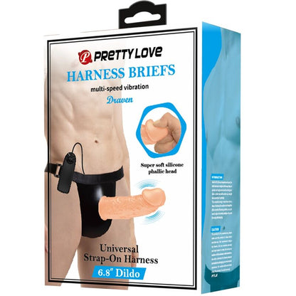 PRETTY LOVE - HARNESS BRIEFS WITH VIBRATION DILDO INCLUDED - My naughty haven #