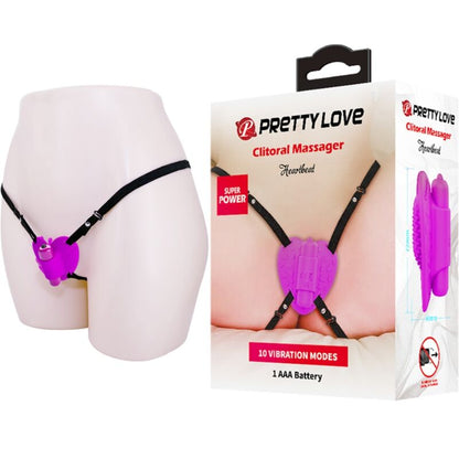 PRETTY LOVE - HEARTBEAT CLITORIS MASSAGER 10 VIBRATION MODES PURPLE - My naughty haven #