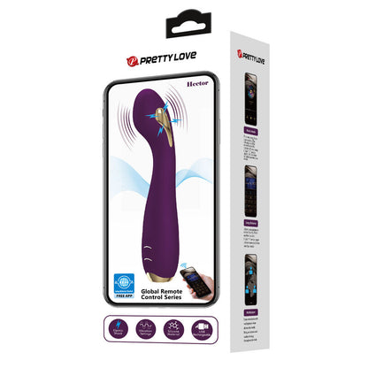 PRETTY LOVE - HECTOR ELECTROSHOCK VIBRATOR BY APP CONTROL PURPLE - My naughty haven #