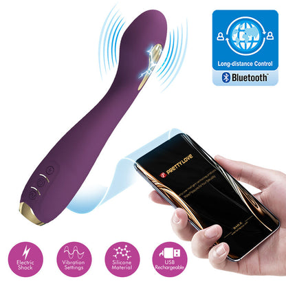 PRETTY LOVE - HECTOR ELECTROSHOCK VIBRATOR BY APP CONTROL PURPLE - My naughty haven #