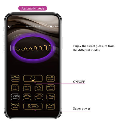 PRETTY LOVE - HECTOR ELECTROSHOCK VIBRATOR BY APP CONTROL PURPLE - My naughty haven #