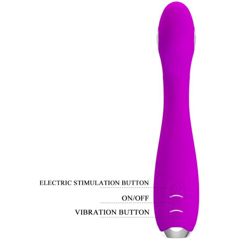 PRETTY LOVE - HECTOR RECHARGEABLE ELECTROSHOCK VIBRATOR WATERPROOF PURPLE - My naughty haven #
