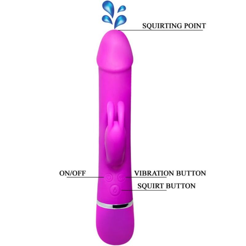 PRETTY LOVE - HENRY VIBRATOR WITH 12 VIBRATION MODES AND SQUIRT FUNCTION - My naughty haven #