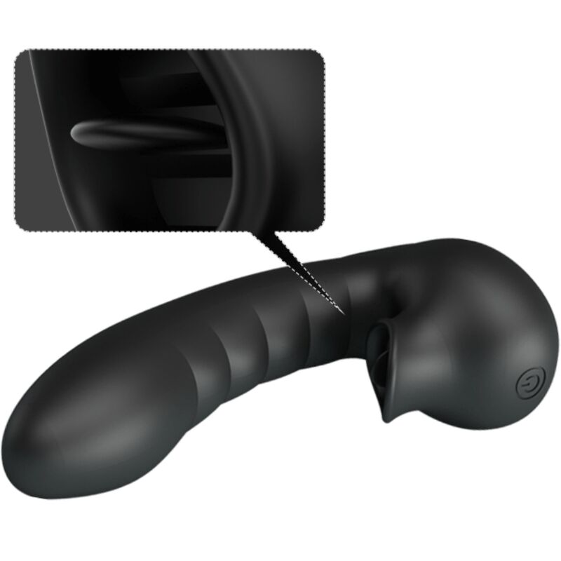 PRETTY LOVE - HOBGOBLIN VIBRATING FINGER CASE 12 VIBRATIONS + CLITORIS STIMULATOR BLACK - My naughty haven #