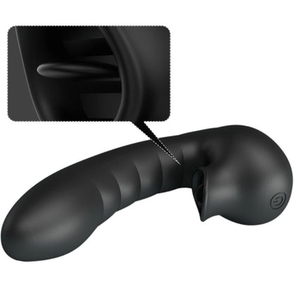 PRETTY LOVE - HOBGOBLIN VIBRATING FINGER CASE 12 VIBRATIONS + CLITORIS STIMULATOR BLACK - My naughty haven #
