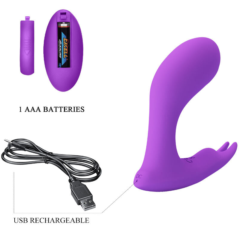 PRETTY LOVE - IDABELLE VIBRATION & PULSATION REMOTE CONTROL VIOLET - My naughty haven #