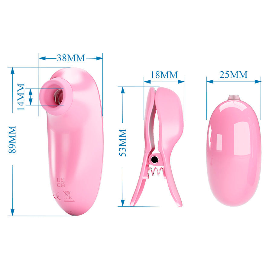 PRETTY LOVE - IMONIE 3-IN-1 MULTIFUNCTIONAL SET WITH SUCTION CUP, NIPPLES AND CLITORIS - My naughty haven #