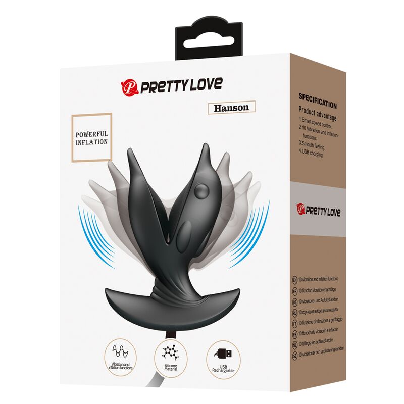 PRETTY LOVE - INFLATABLE & RECHARGEABLE DELFIN ANAL PLUG - My naughty haven #