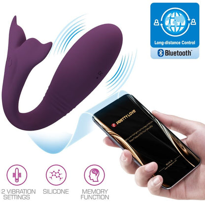 PRETTY LOVE - JAYLEEN VIBRATOR APP REMOTE CONTROL PURPLE - My naughty haven #