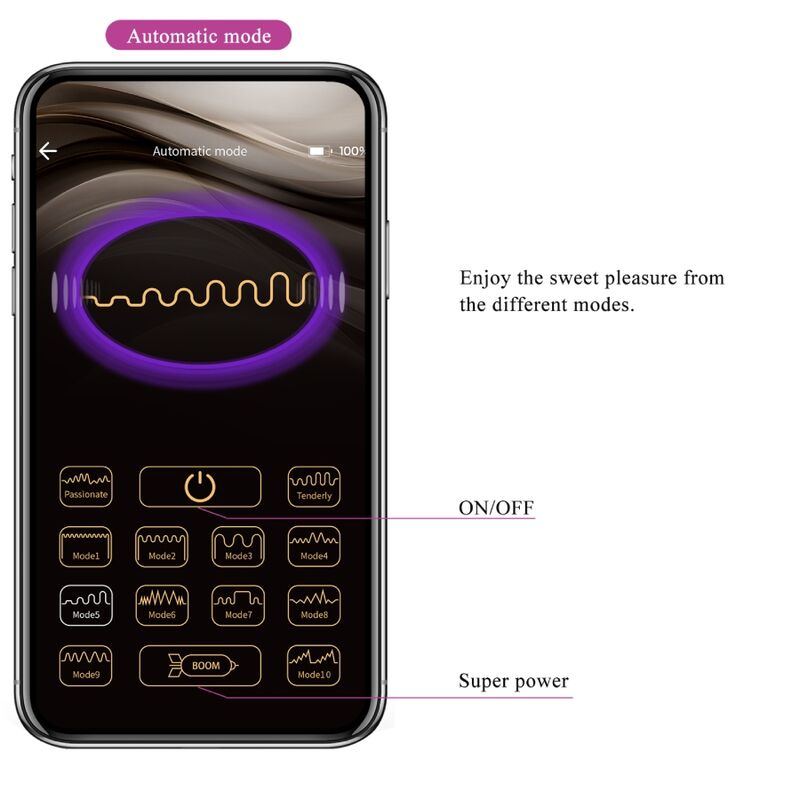 PRETTY LOVE - JAYLEEN VIBRATOR APP REMOTE CONTROL PURPLE - My naughty haven #