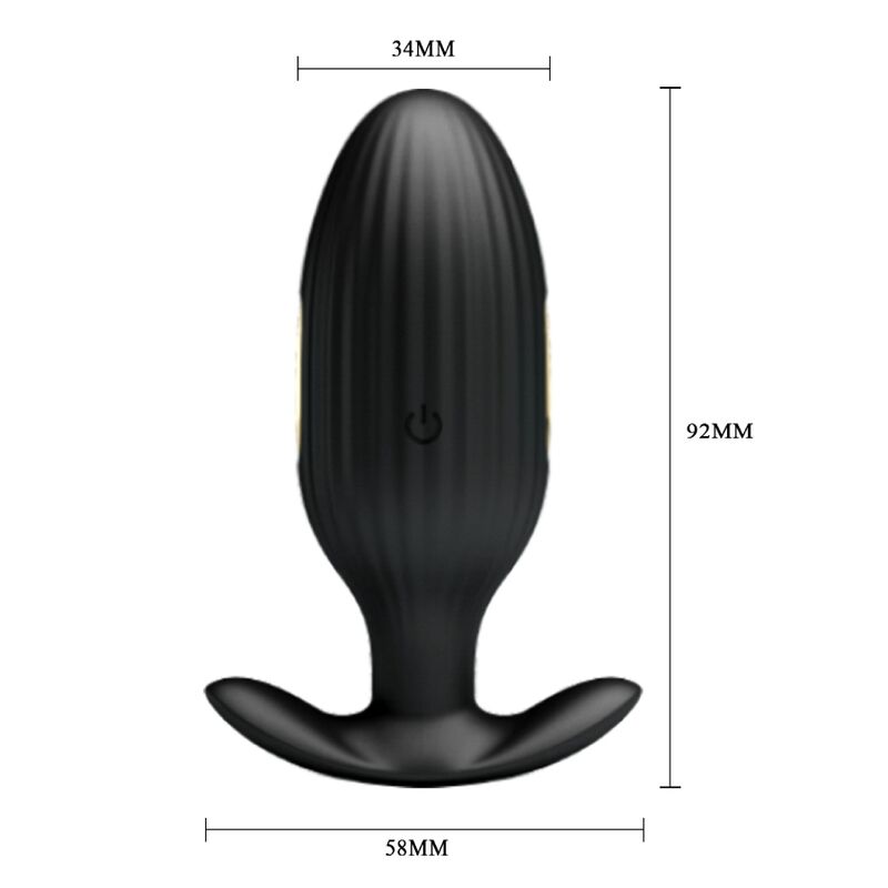 PRETTY LOVE - JEFFERSON APP CONTROLLED ANAL PLUG BLACK - My naughty haven #